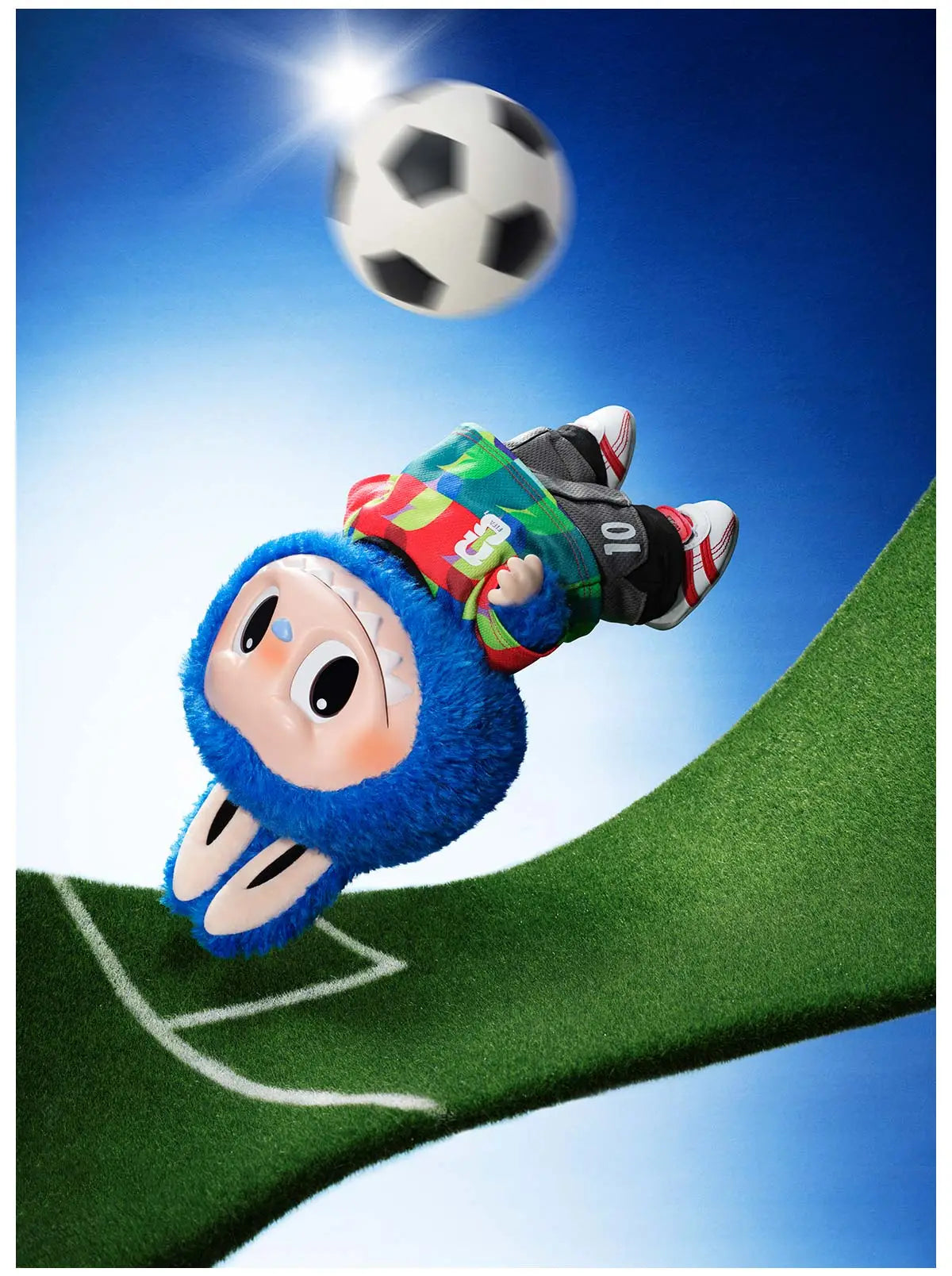 POP MART Authentic THE MONSTERS Labubu Plush Doll - FIFA SERIES
