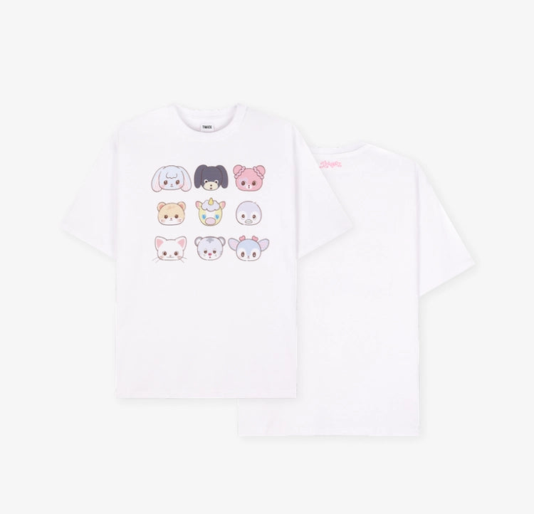 TWICE - 11TH ANNIVERSARY POP-UP STORE <TWICE THE THRILL> T-SHIRT (White)