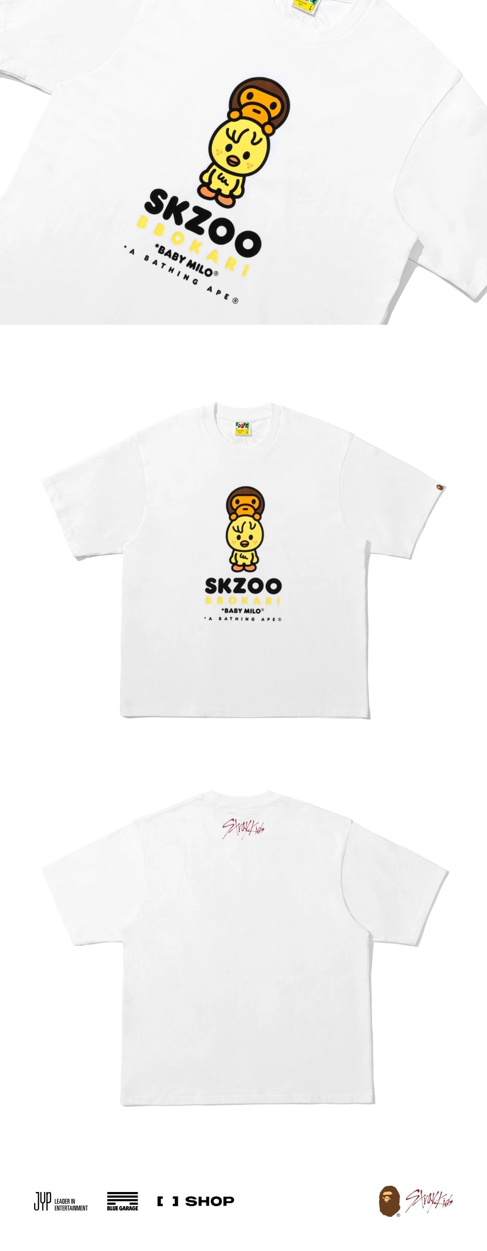 BAPE X STRAY KIDS BABY MILO TEE M