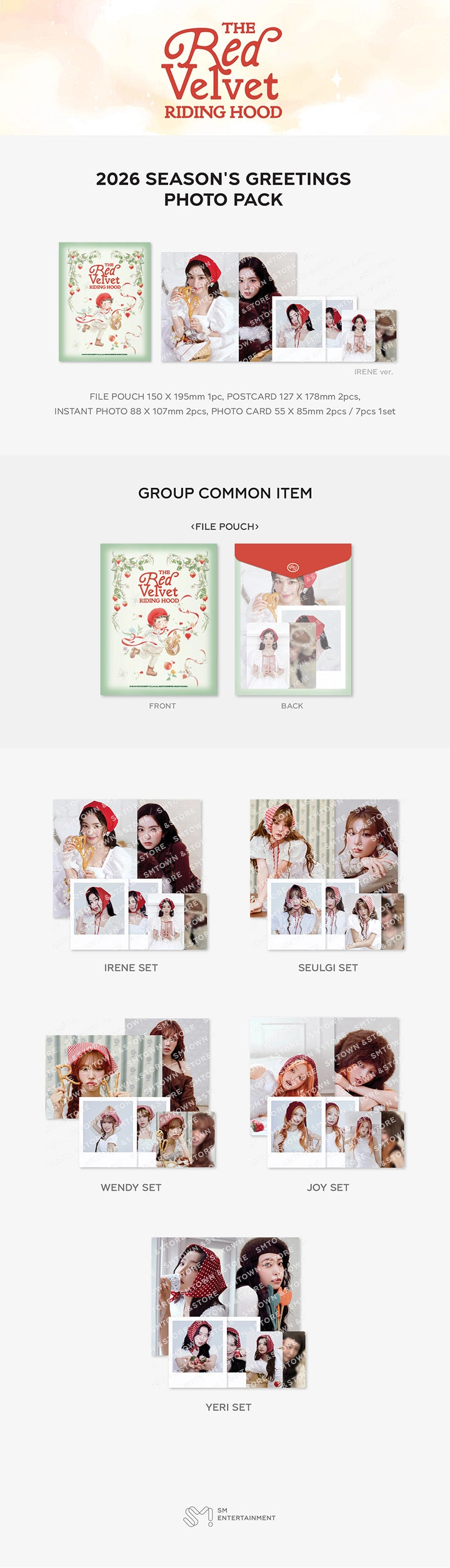RED VELVET - 2026 SM ARTIST SEASON'S GREETINGS PHOTO PACK