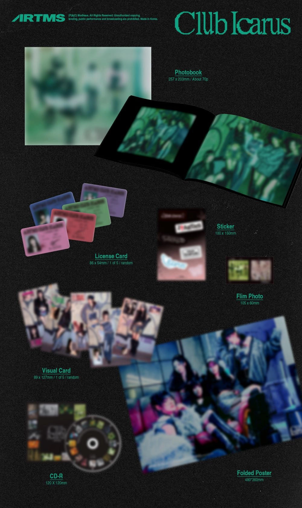 ARTMS 1ST MINI ALBUM - CLUB ICARUS