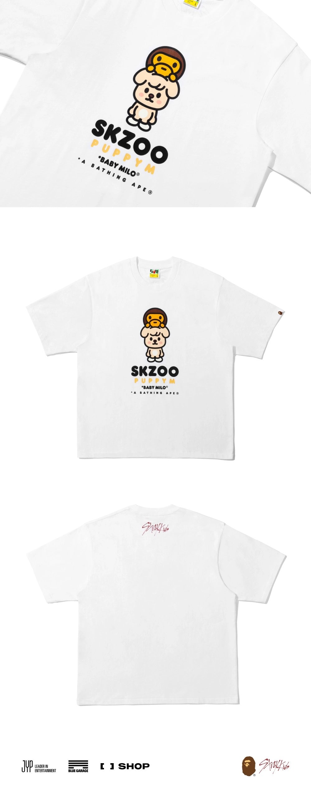 BAPE X STRAY KIDS BABY MILO TEE M