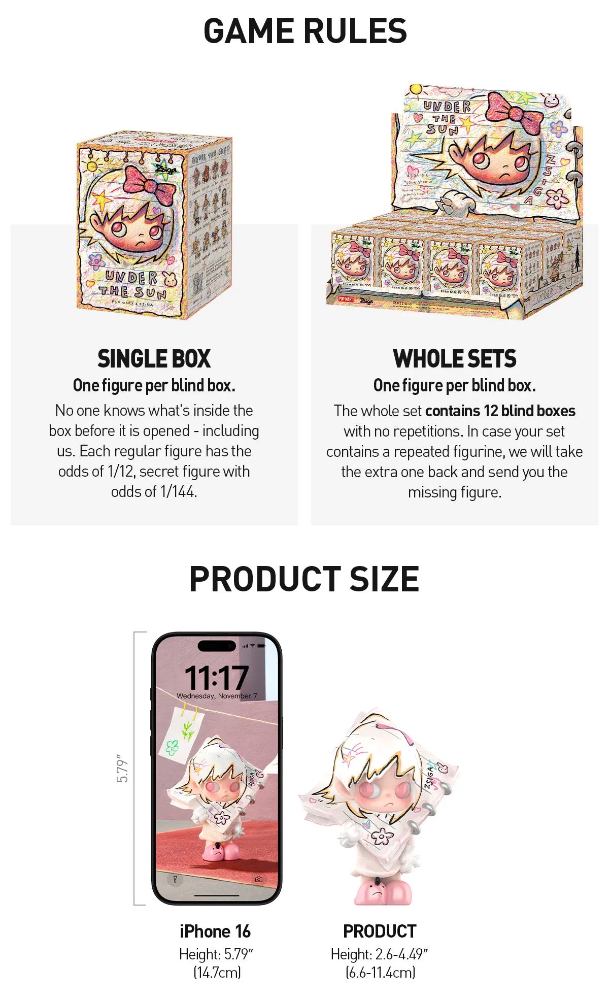 POP MART Authentic Zsiga Under the Sun Mystery Box 12 Designs