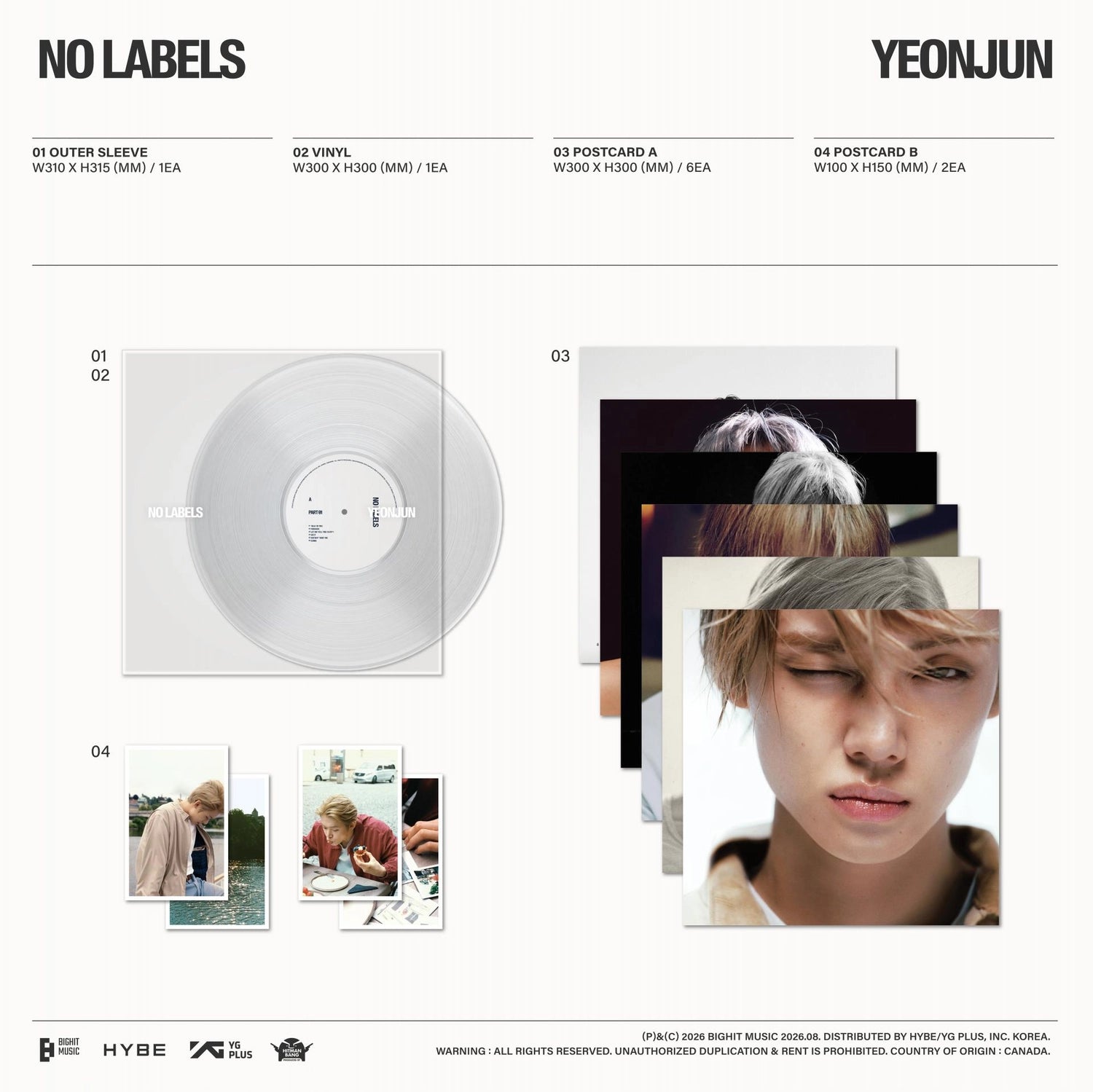 YEONJUN - NO LABELS (LP)