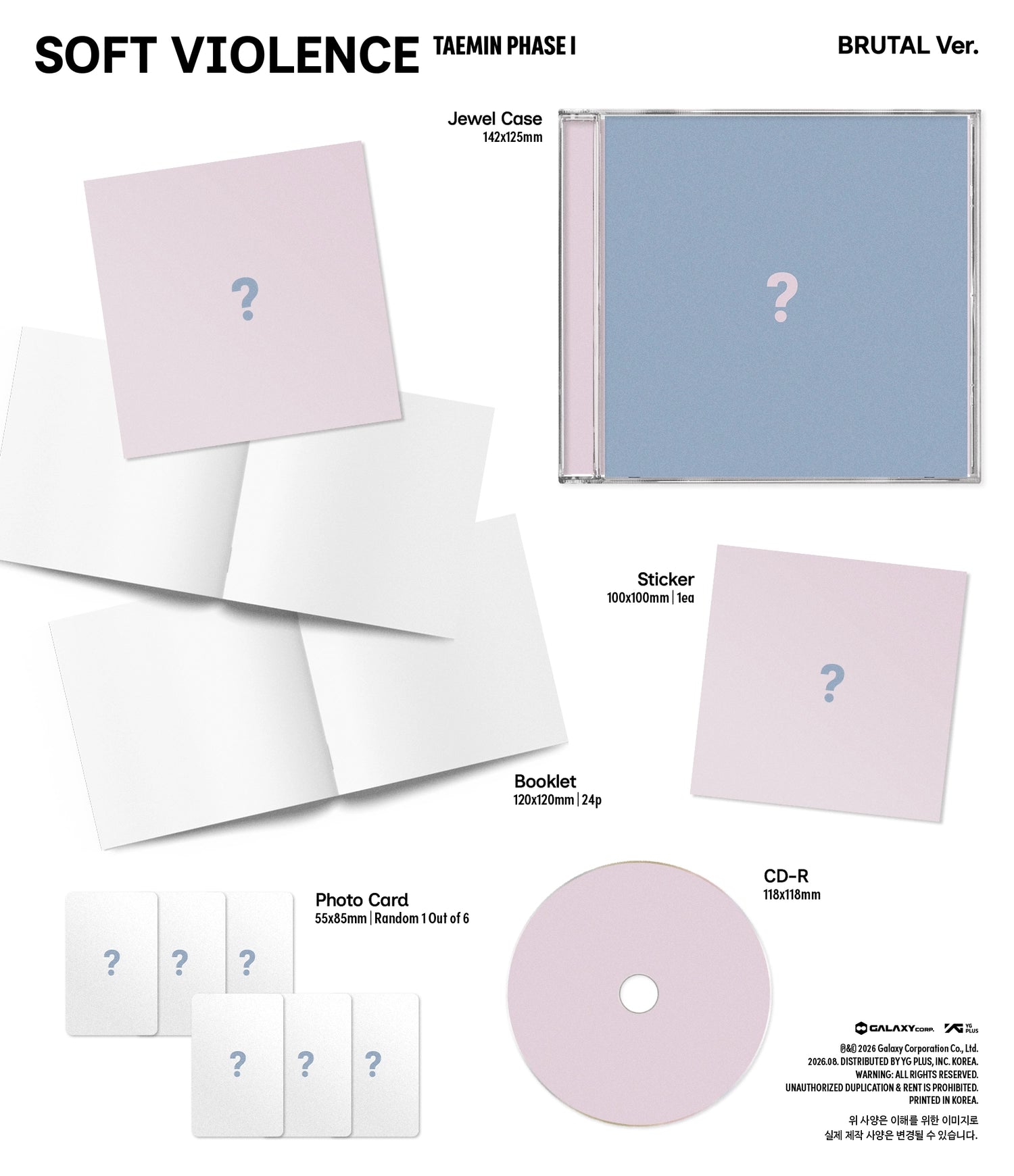 TAEMIN - PHASE I : SOFT VIOLENCE (JEWEL VER.)