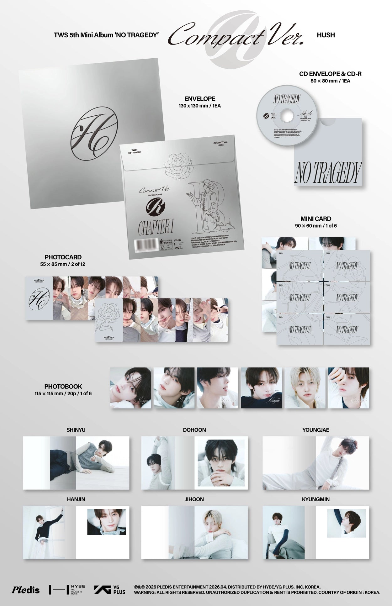 TWS 5TH MINI ALBUM - NO TRAGEDY (COMPACT VER)