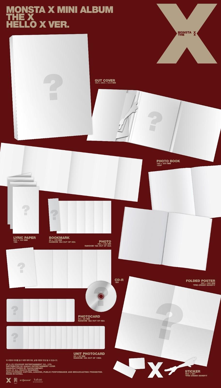MONSTA X 13TH MINI ALBUM - THE X