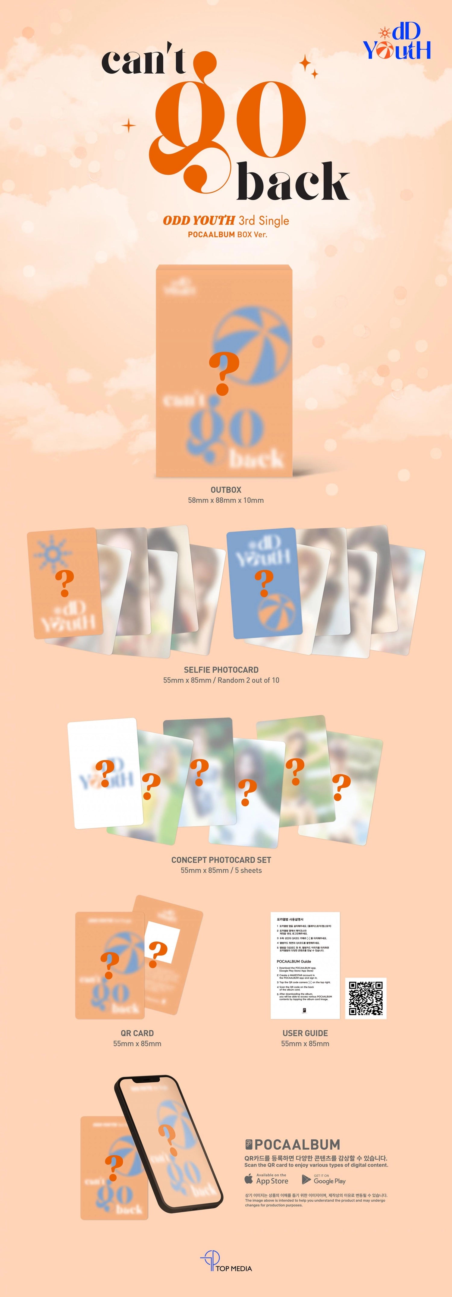 ODD YOUTH 3RD SINGLE - CAN'T GO BACK (POCAALBUM BOX VER.)