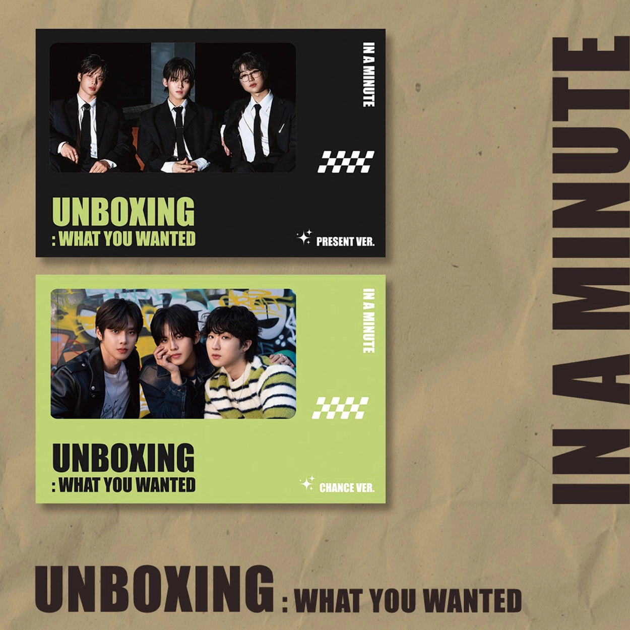 IN A MINUTE 1ST SINGLE ALBUM - UNBOXING: 'WHAT YOU WANTED'