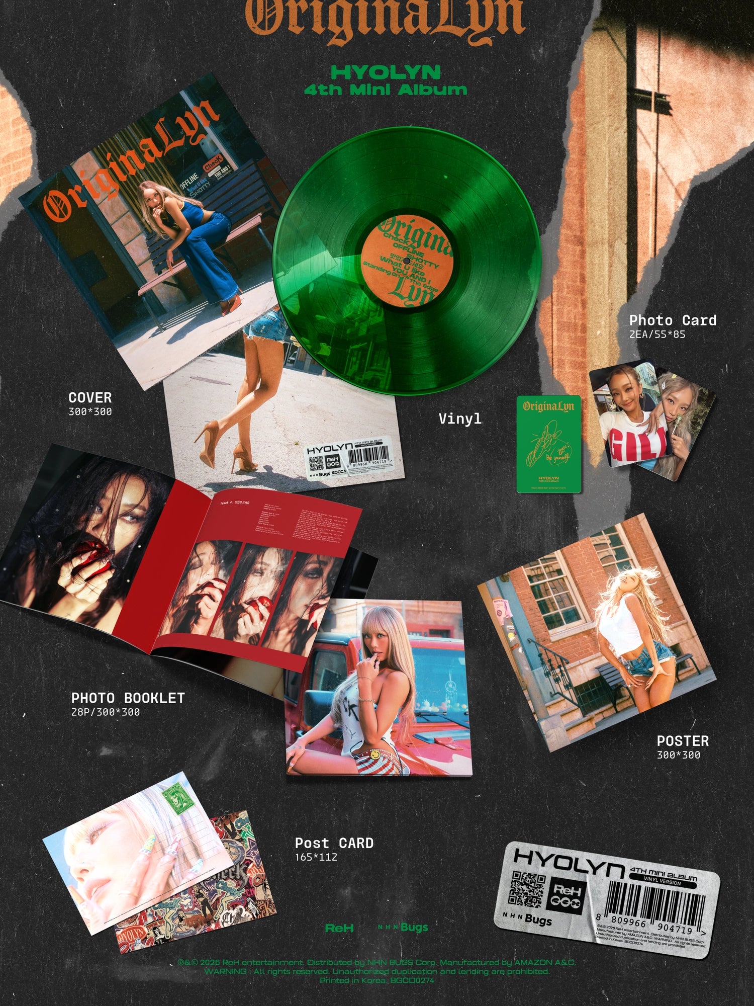 HYOLYN 4TH MINI ALBUM - ORIGINALYN (LP VER.)