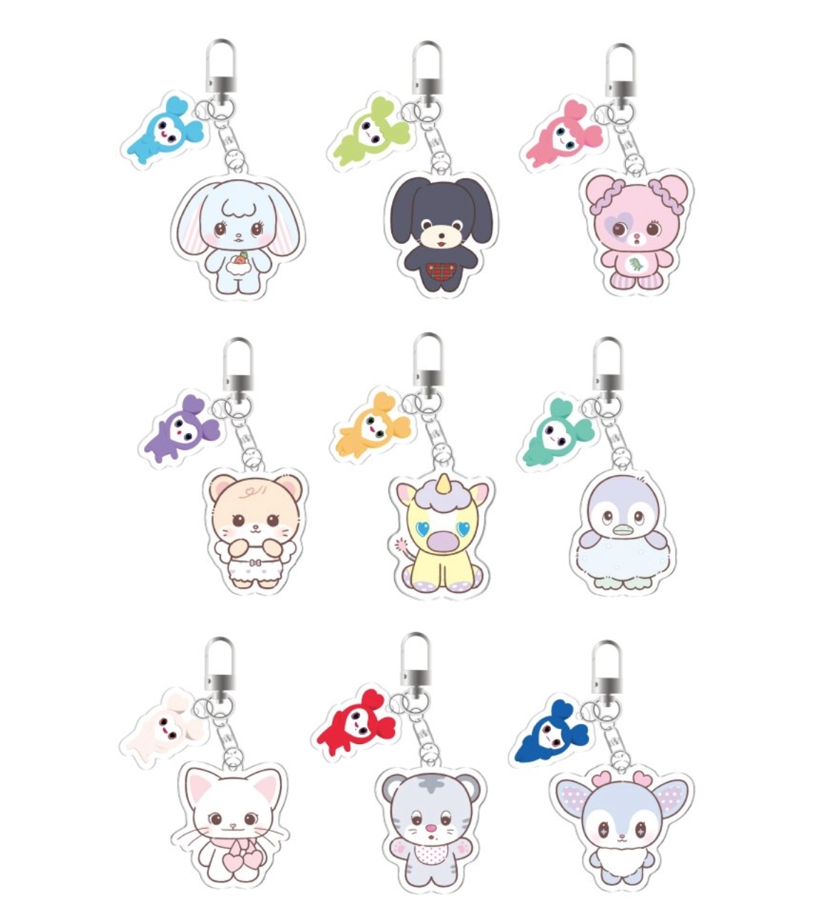 TWICE - 11TH ANNIVERSARY POP-UP STORE <TWICE THE THRILL> TDOONGZ SECRET ACRYLIC KEYRING