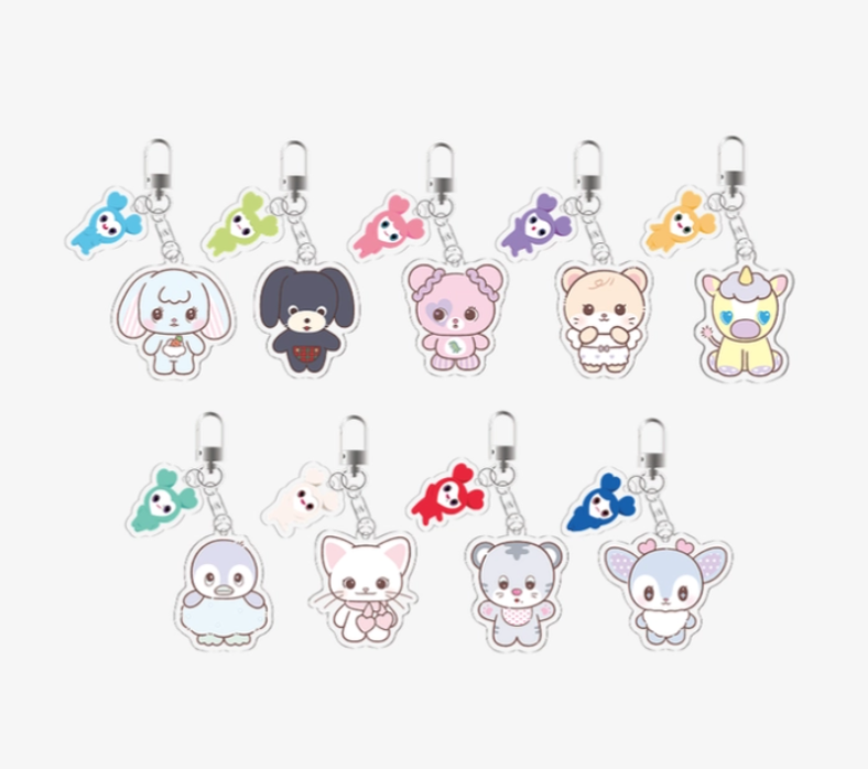 TWICE - 11TH ANNIVERSARY POP-UP STORE <TWICE THE THRILL> TDOONGZ SECRET ACRYLIC KEYRING