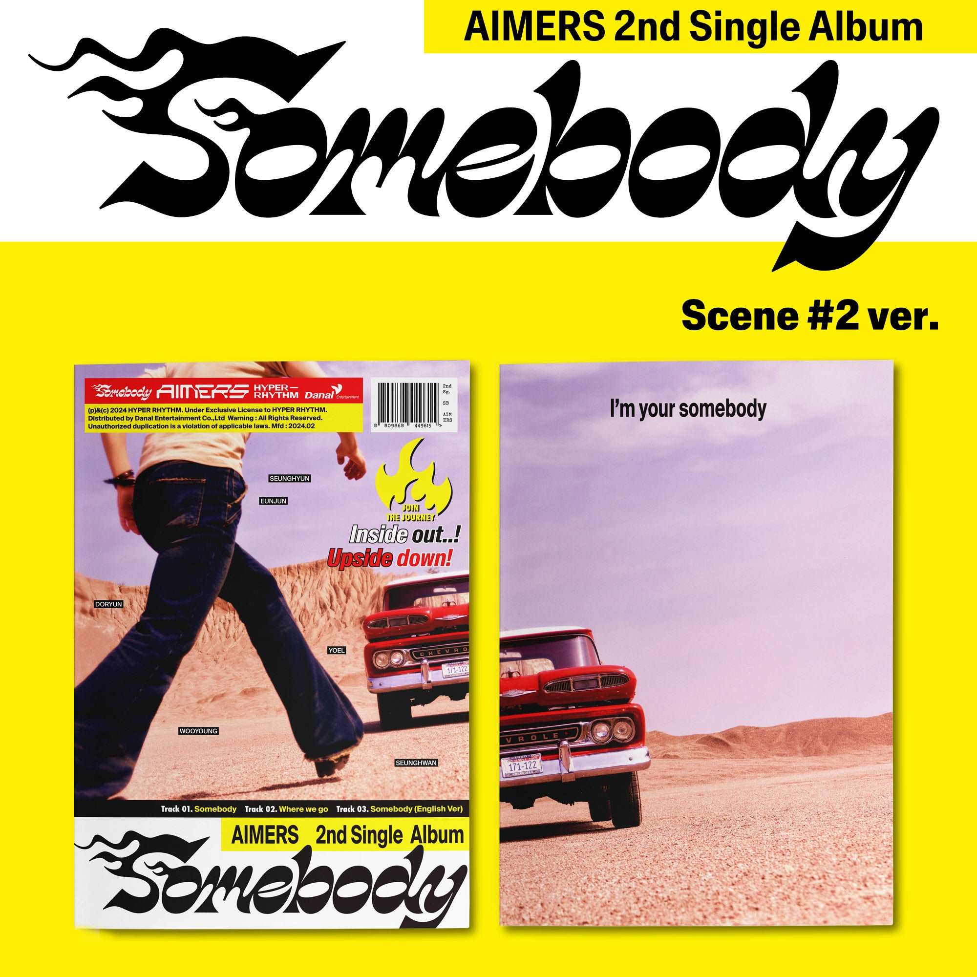 AIMERS - SO MEBODY 2ND SINGLE ALBUM (2 VERSIONS)