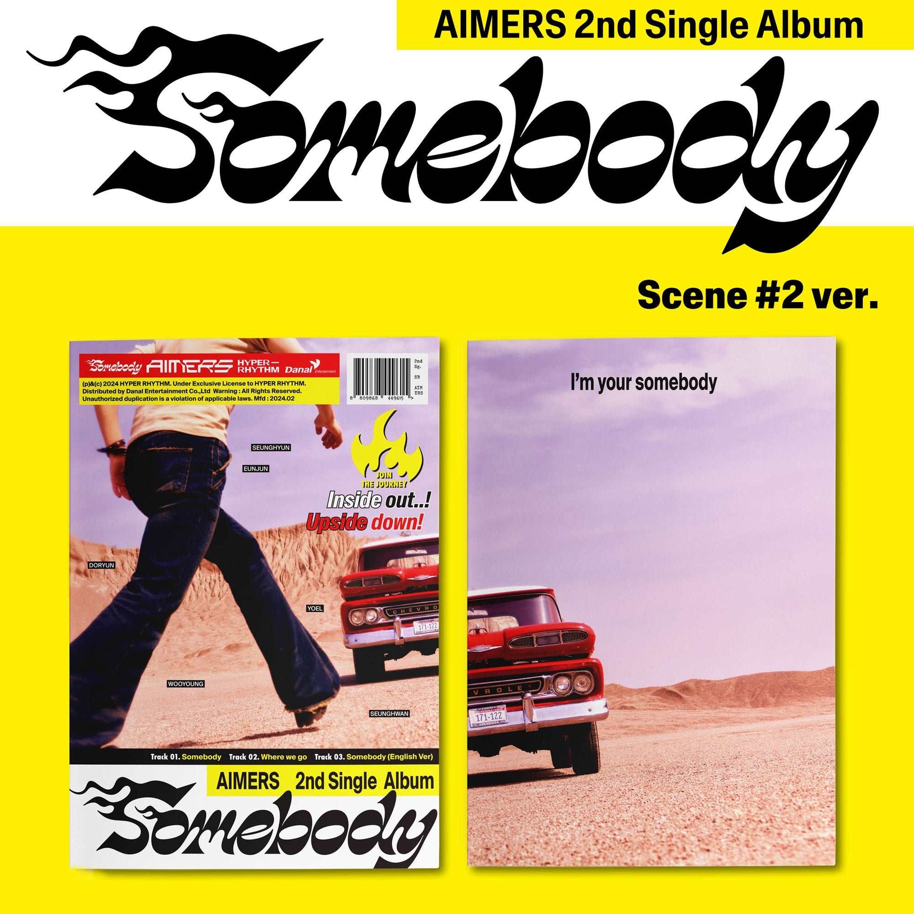 AIMERS - SO MEBODY 2ND SINGLE ALBUM (2 VERSIONS)