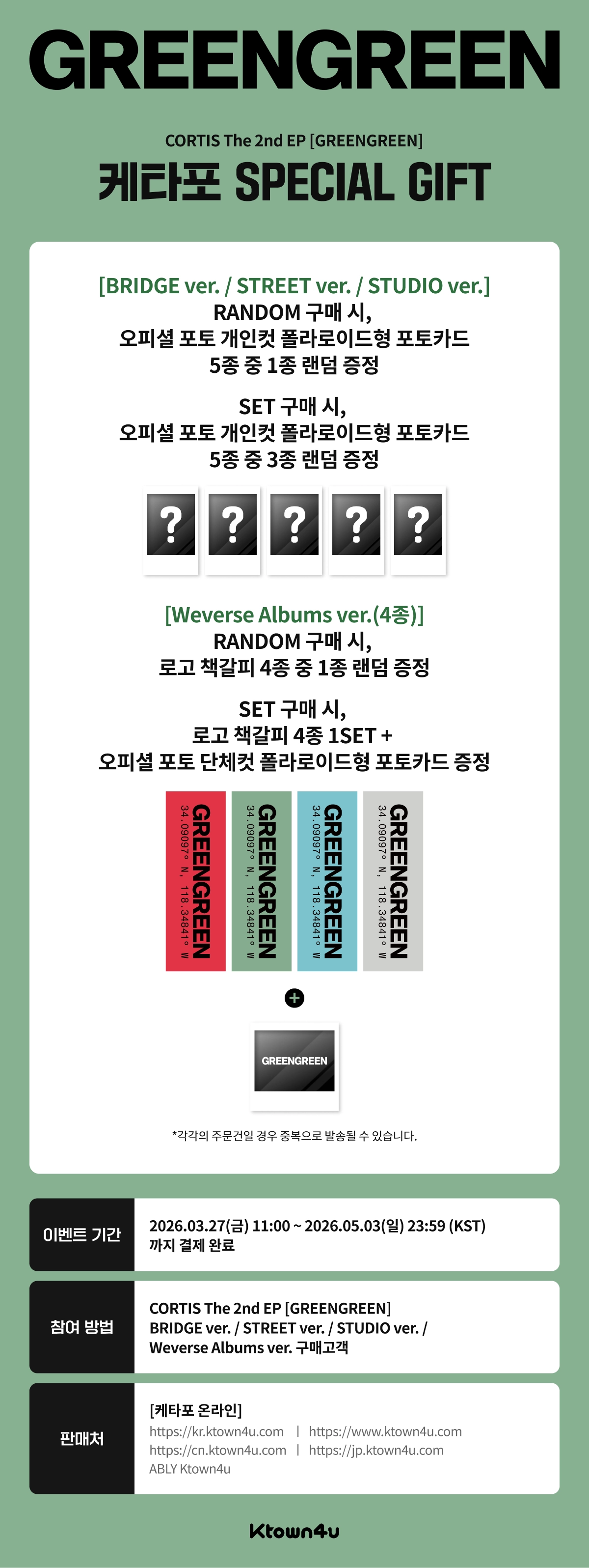 CORTIS 2ND EP ALBUM - GREENGREEN