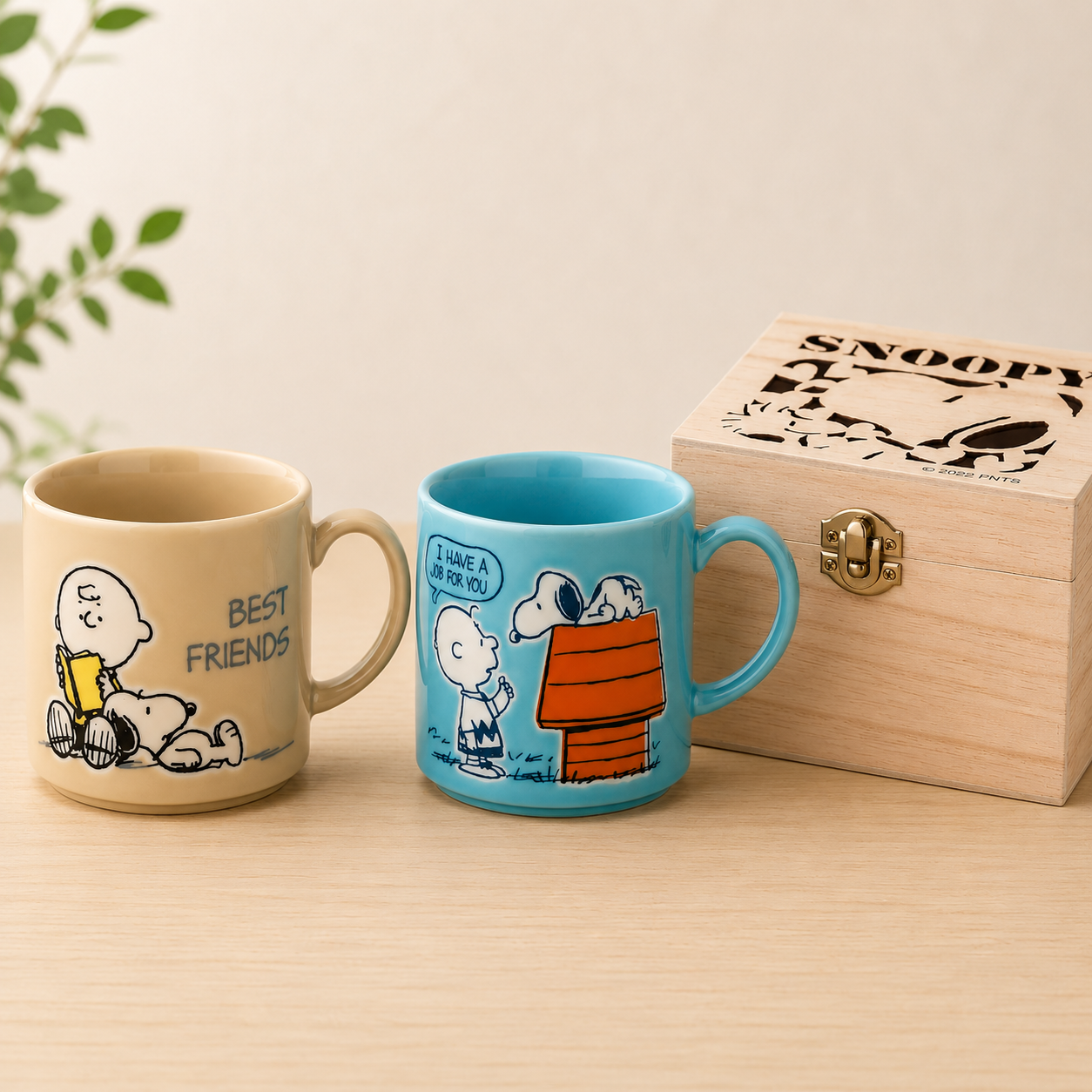 Snoopy© Mug With Wooden Box (Japan Edition)