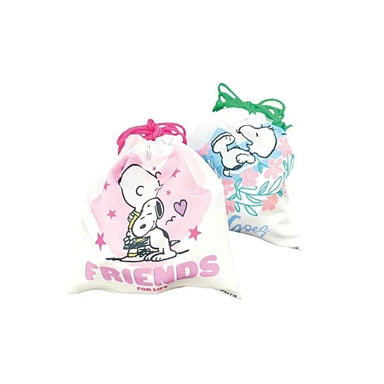 PEANUT SNOOPY© Lovely Drawstring Bag 8in1 (Japan Edition)