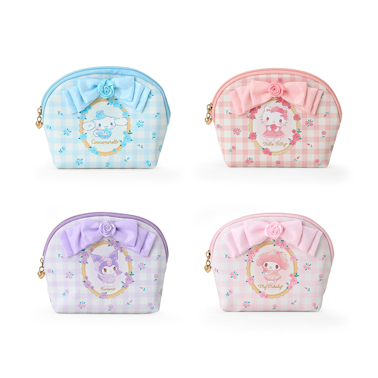 SANRIO© Plaid Rose Pouch (Japan Limited Edition)