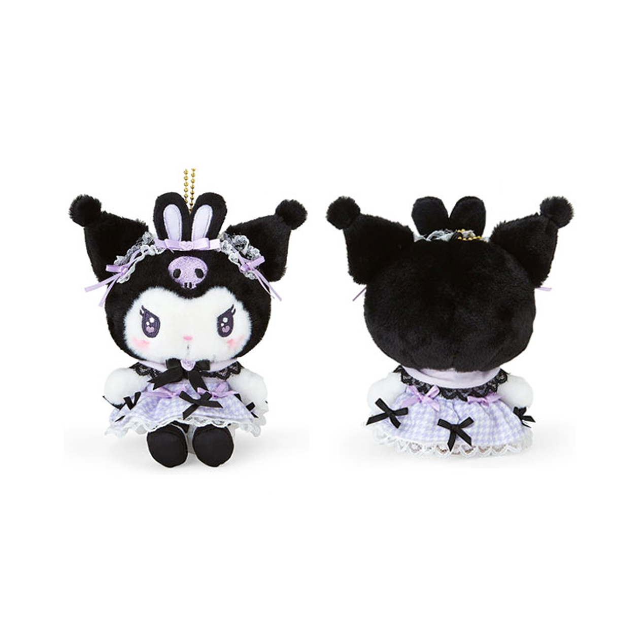 SANRIO© Hanging Plush with Plaid Black Bow (Japan Limited Edition)