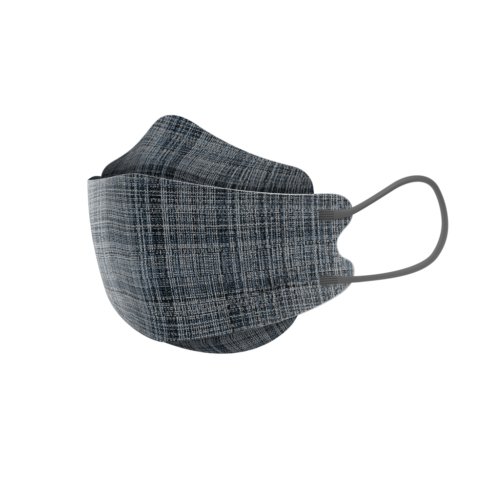 HK Lab KF Plaid Navy L3Q10 Mask