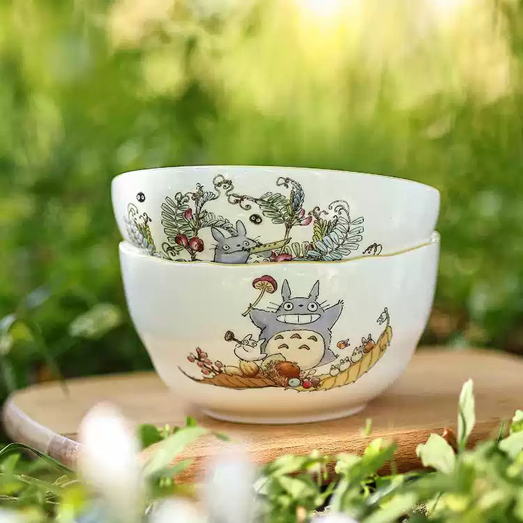 TOTORO© Noritake x My Neighbor Totoro Rice Bowl 2in1