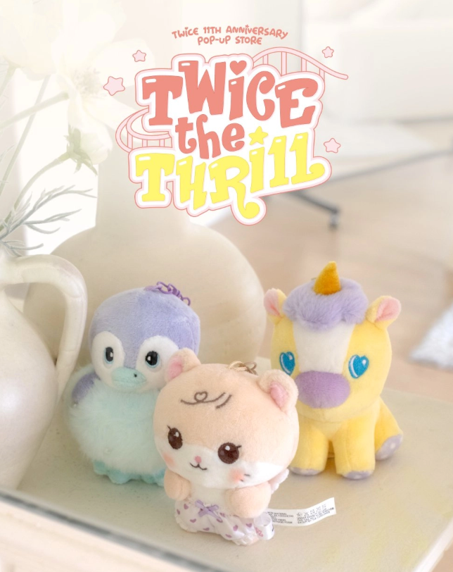 TWICE - 11TH ANNIVERSARY POP-UP STORE <TWICE THE THRILL> TDOONGZ PLUSH KEYRING