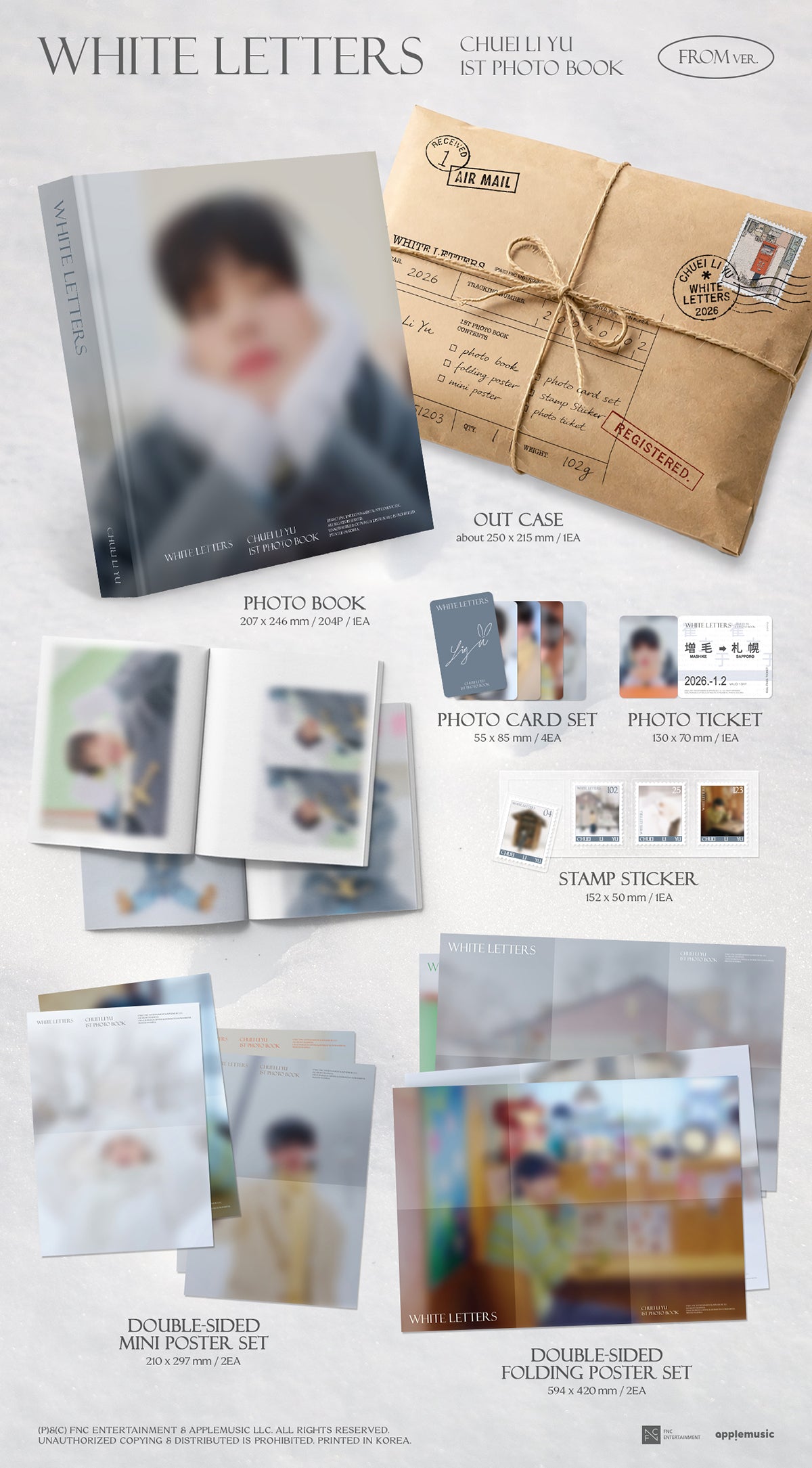 CHUEI LI YU 1ST PHOTO BOOK - WHITE LETTERS