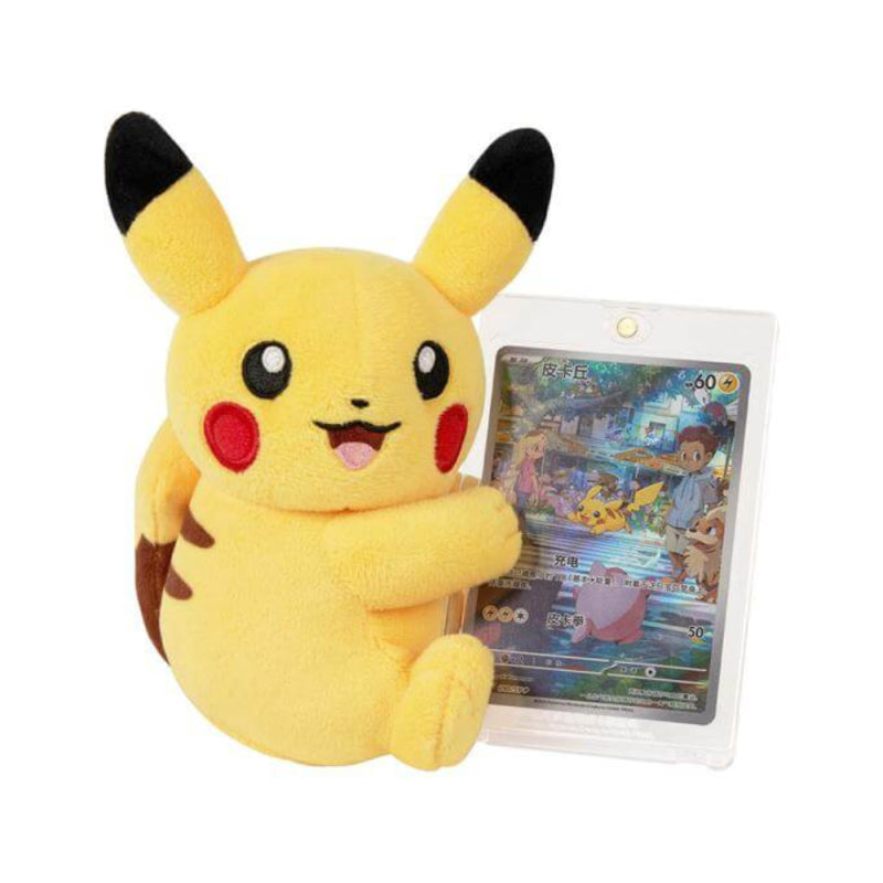 POKEMON Cheek Rubbing Plush & Card Collection Mystery Box 6 Designs