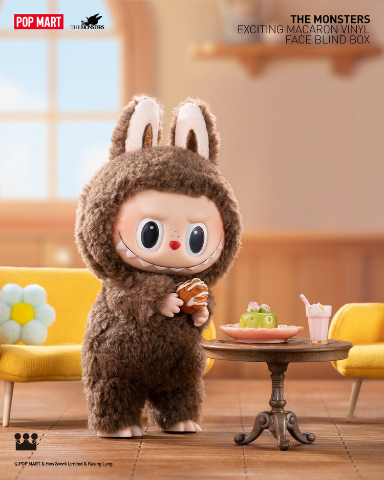 POP MART Authentic THE MONSTERS Labubu Plush - Exciting Macarons Mystery Box 6 Styles