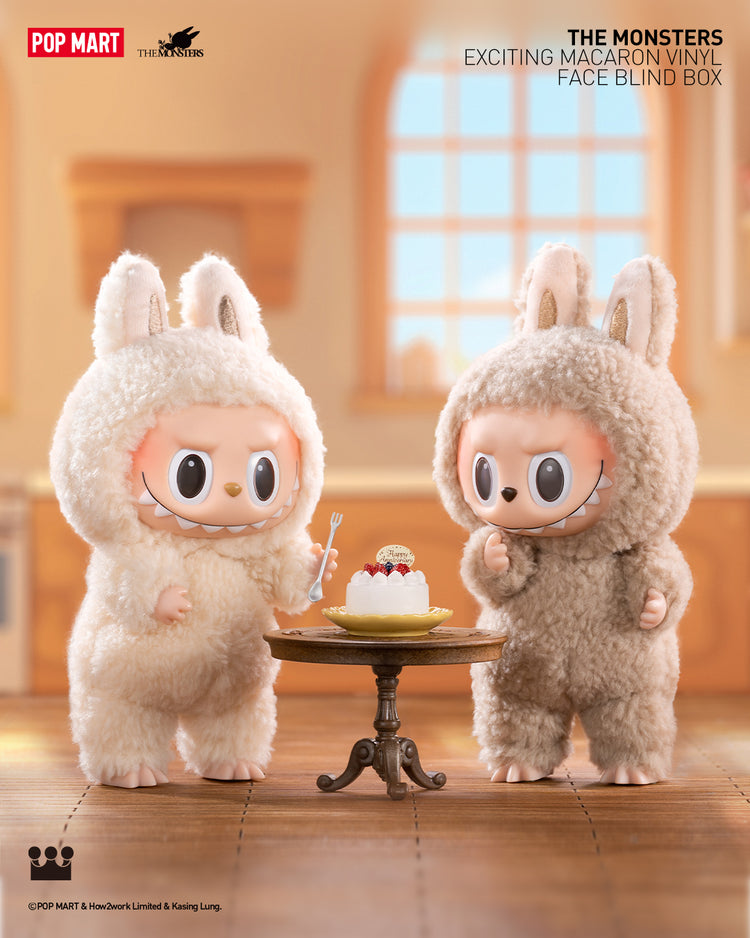 POP MART Authentic THE MONSTERS Labubu Plush - Exciting Macarons Mystery Box 6 Styles