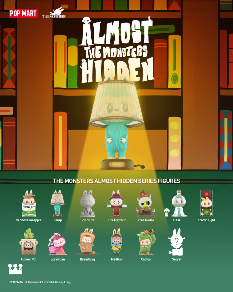 POP MART Authentic THE MONSTERS Almost Hidden Series Mystery Box (Random)