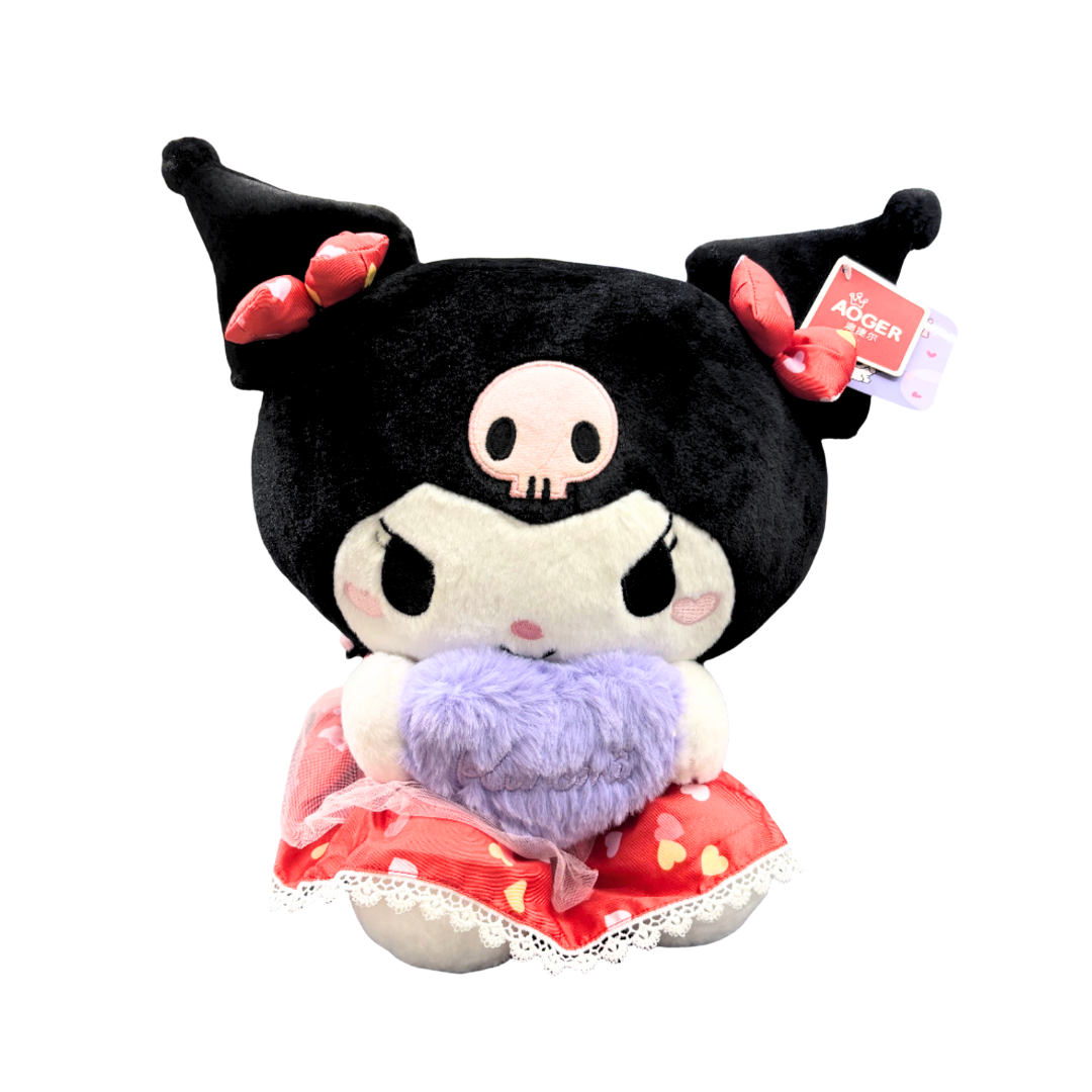 SANRIO Authentic Kuromi With Purple Heart Plush
