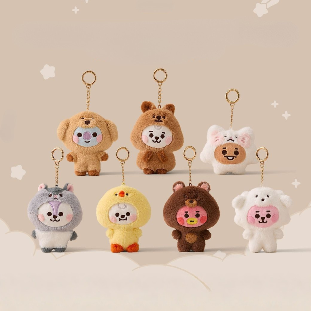 BT21 Authentic Fluffy Hanging Plush