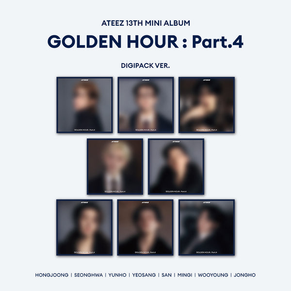 ATEEZ 13TH MINI ALBUM - GOLDEN HOUR : PART.4 (MEMBER DIGIPACK VER)