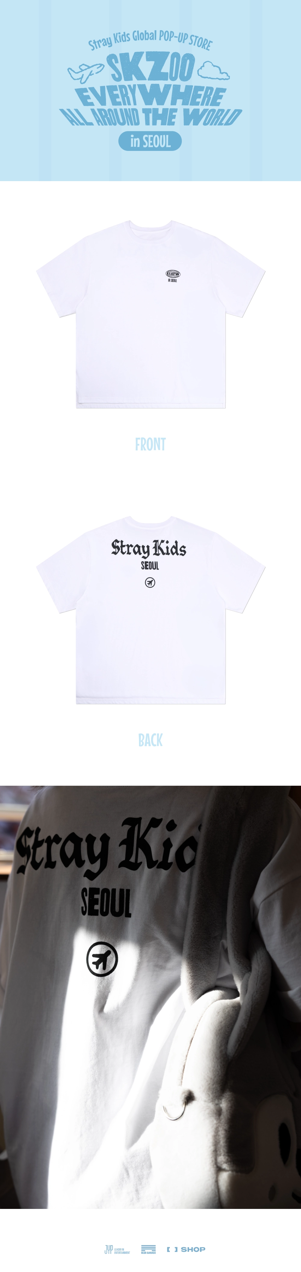STRAY KIDS - T-SHIRT SEOUL Ver. - SKZOO EVERYWHERE ALL AROUND THE WORLD MD