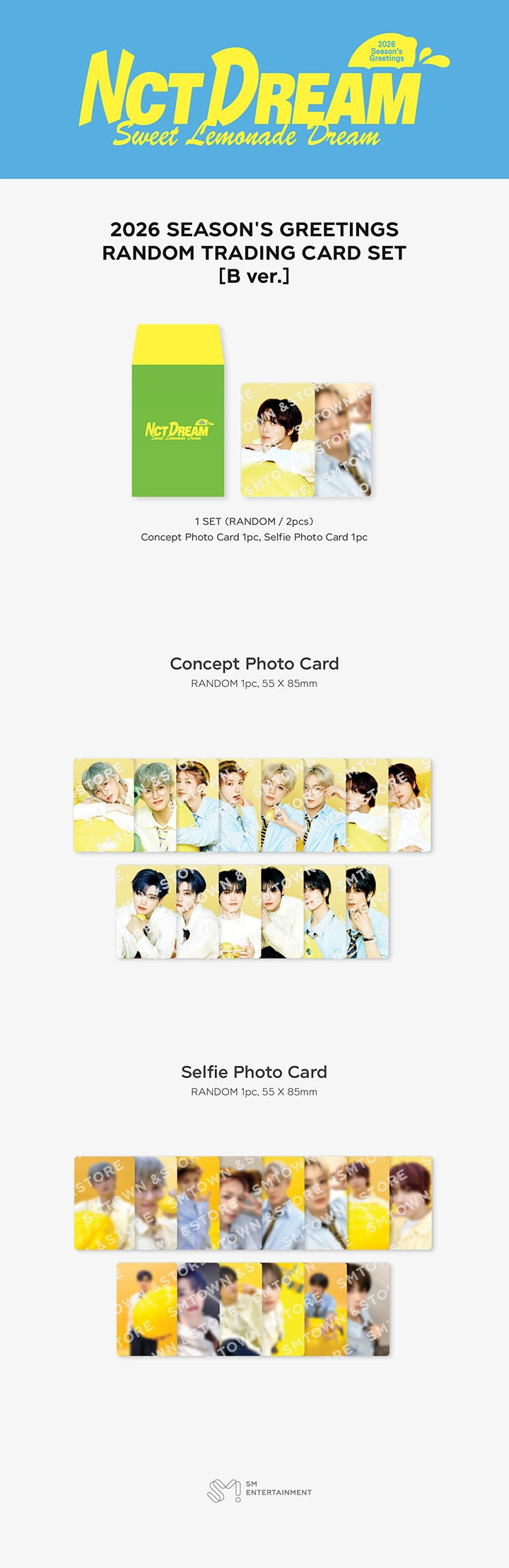 NCT DREAM - 2026 SM ARTIST SEASON'S GREETINGS RANDOM TRADING CARD
