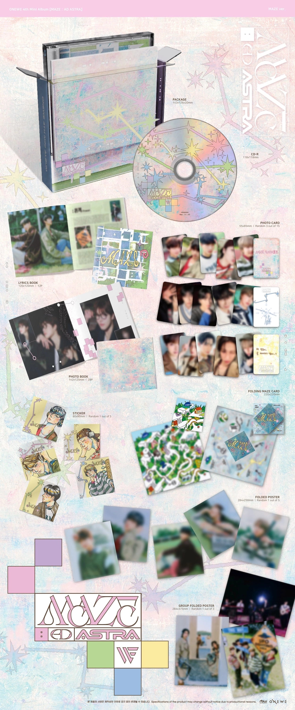 ONEWE 4TH MINI ALBUM - MAZE : AD ASTRA (MAZE VER.)
