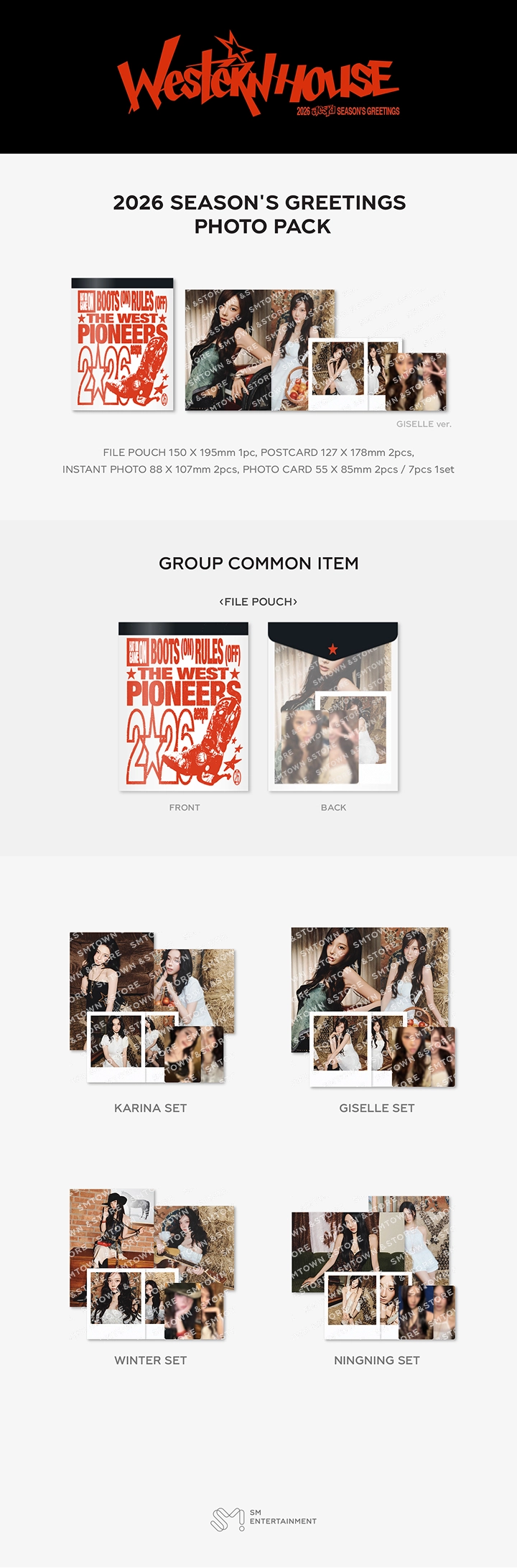 AESPA - 2026 SM ARTIST SEASON'S GREETINGS PHOTO PACK