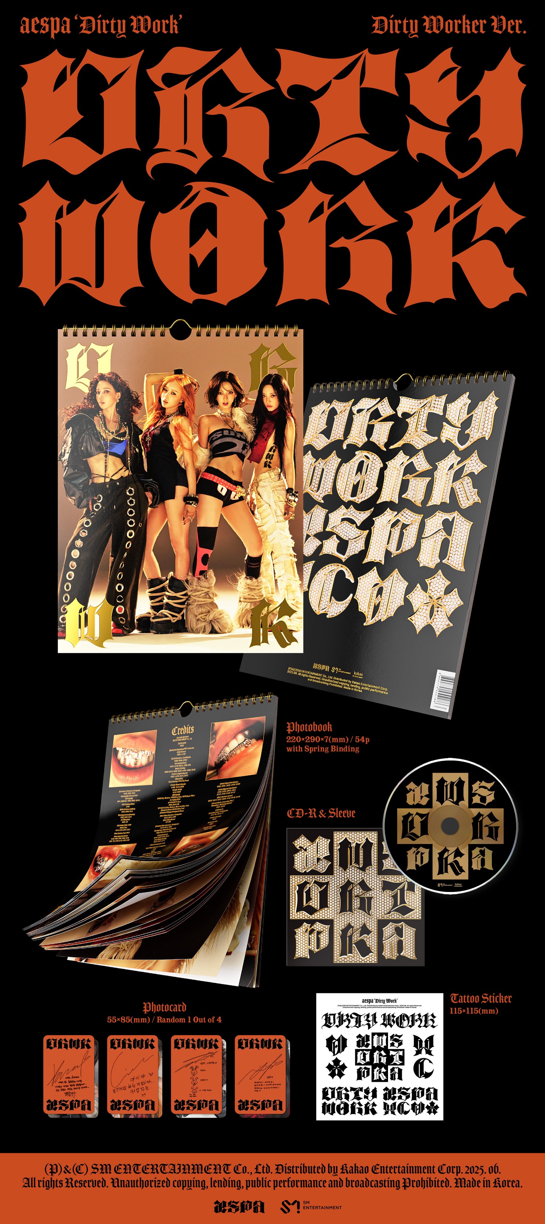 AESPA SINGLE - DIRTY WORK (DIRTY WORKER VER.)