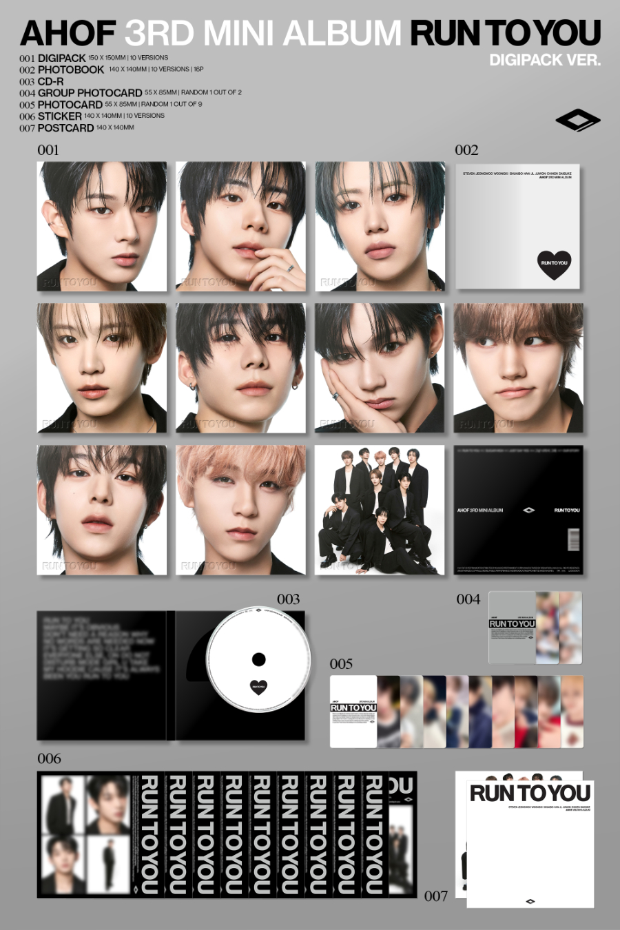 AHOF 3RD MINI ALBUM - RUN TO YOU (DIGIPACK VER.)