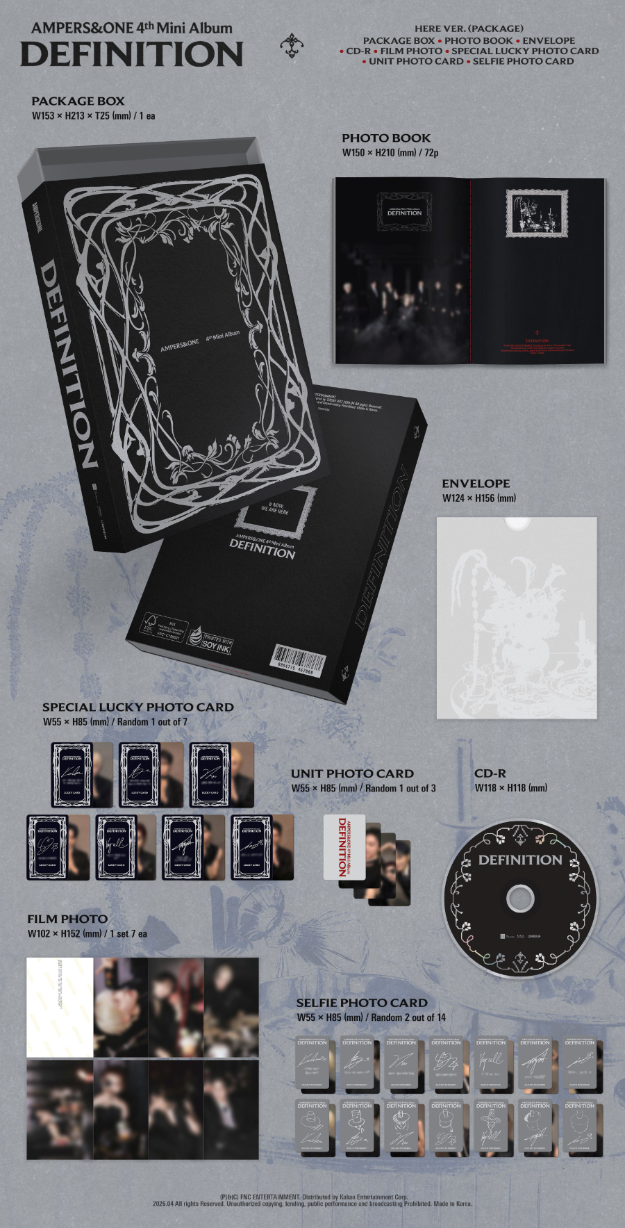 AMPERS&ONE 4TH MINI ALBUM - DEFINITION (HERE VER.)