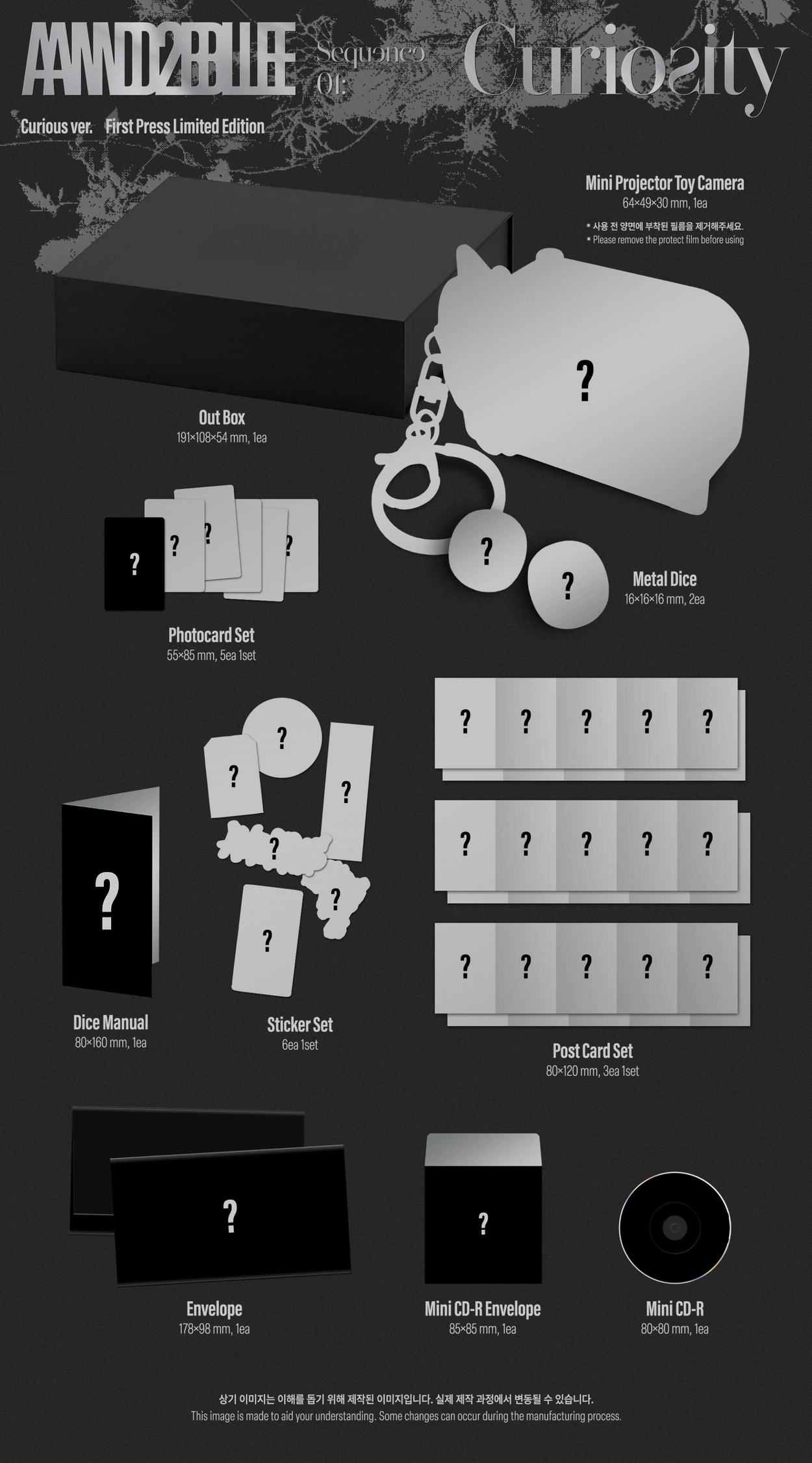 AND2BLE 1ST MINI ALBUM - SEQUENCE 01: CURIOSITY (CURIOUS VER) (LIMITED EDITION)