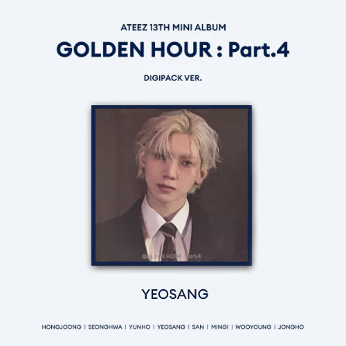 ATEEZ 13TH MINI ALBUM - GOLDEN HOUR : PART.4 (MEMBER DIGIPACK VER)
