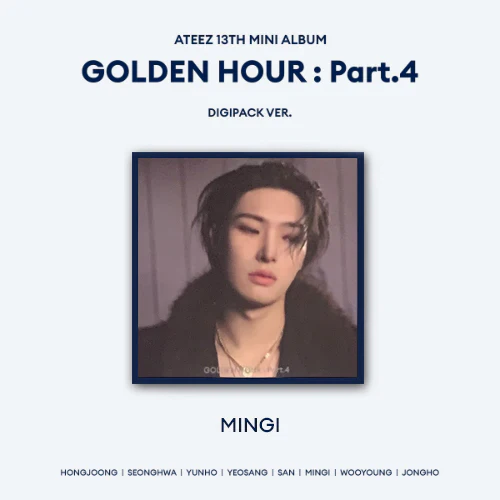 ATEEZ 13TH MINI ALBUM - GOLDEN HOUR : PART.4 (MEMBER DIGIPACK VER)