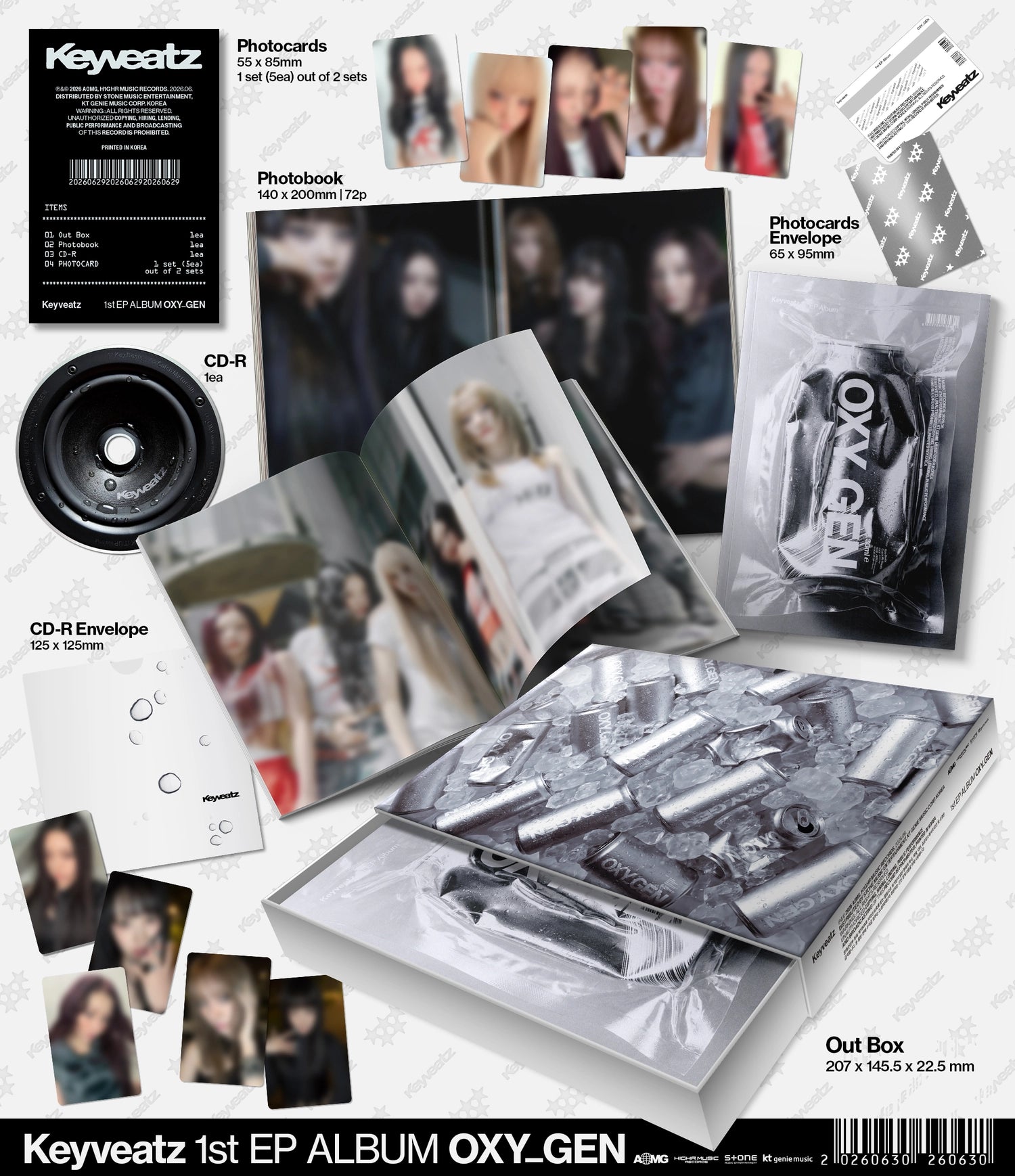 KEYVEATZ 1ST EP ALBUM - OXY_GEN