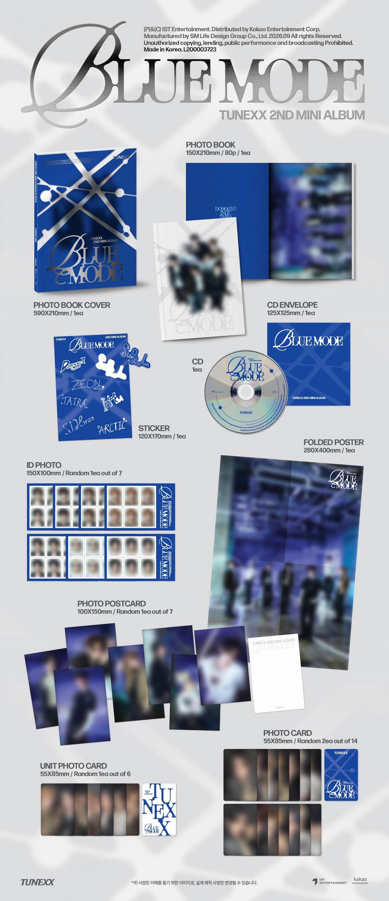 TUNEXX 2ND MINI ALBUM - BLUE MODE