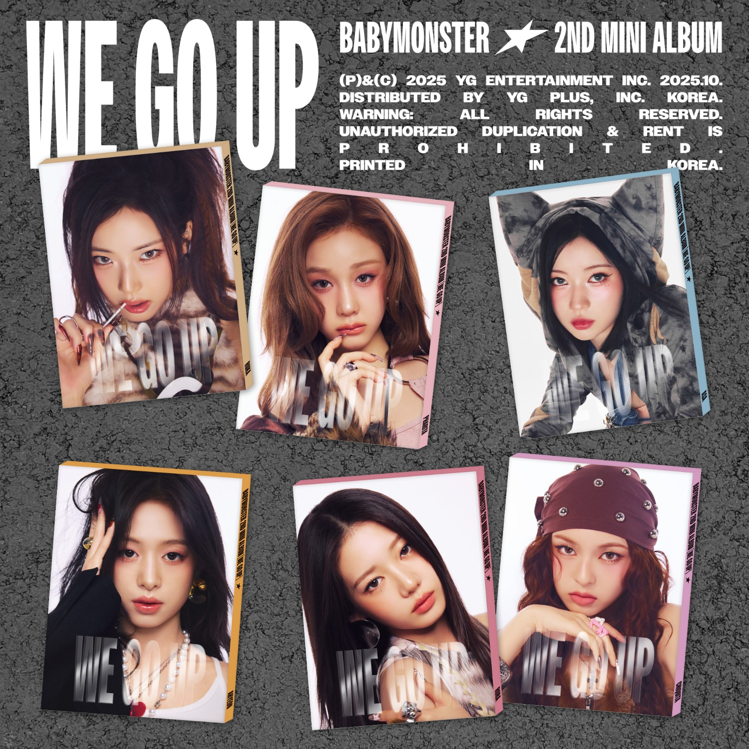 BABYMONSTER 2nd MINI ALBUM - WE GO UP (PATTERN Ver.)