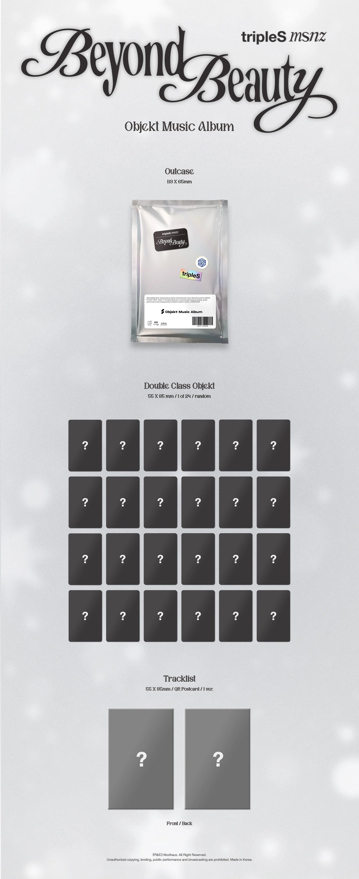 TRIPLES MINI ALBUM - MSNZ (BEYOND BEAUTY) (OBJEKT MUSIC ALBUM VER.)