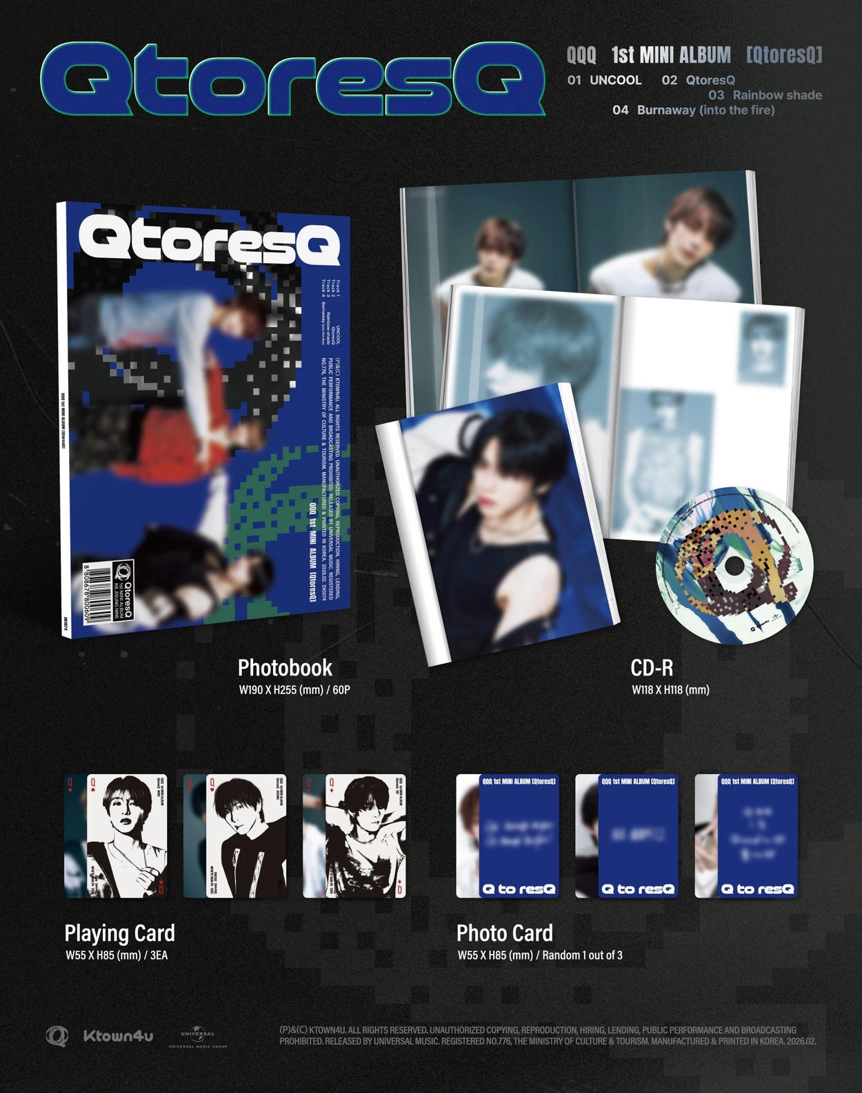 QQQ 1ST MINI ALBUM - QTORESQ