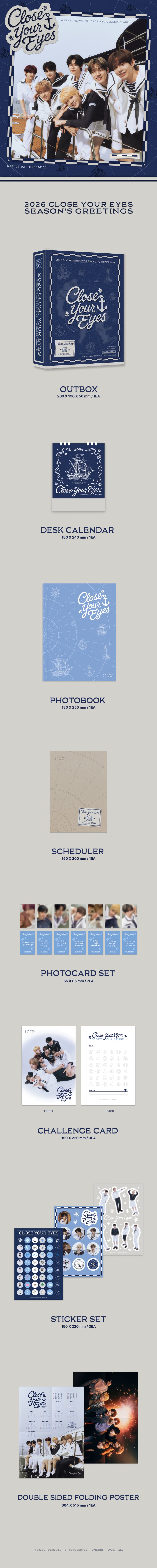 CLOSE YOUR EYES - 2026 CLOSE YOUR EYES SEASON'S GREETINGS